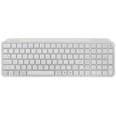 MARS GAMING TECLADO INALAMBRICO BLUETOOTH MK-SILENKEYS BLANCO