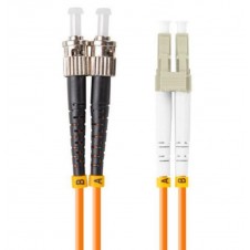 LANBERG LATIGUILLO FIBRA 1M MULTIST/UPC-LC/UPC DUPLEX LSZH OM2 50/125 3.0MM OR