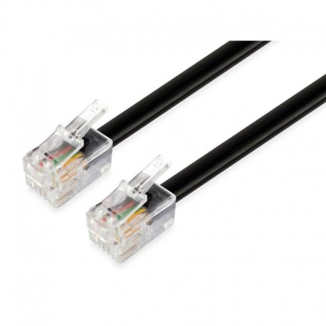 EQUIP CABLE TELEFONO RJ11 4P4C 5M NEGRO