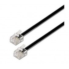 AISENS CABLE TELEFONO RJ11 6P4C 2M NEGRO