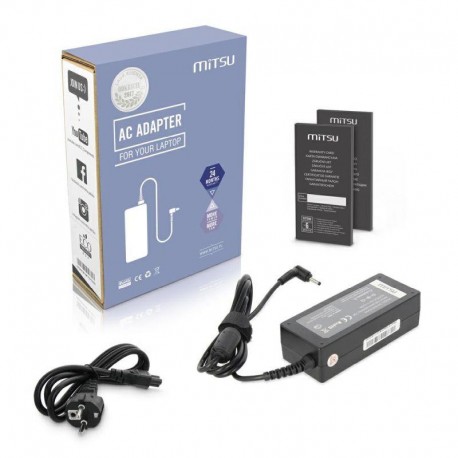 CARGADOR PARA PORTÁTIL ACER 65W 19V 3.42A 3.0x1.1 mm