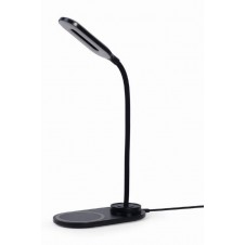 GEMBIRD LAMPARA DE MESA LED + CARGADOR INALAMBRICO 10W NEGRO
