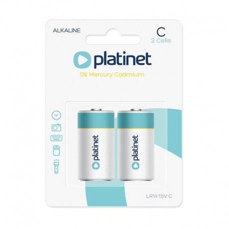 PLATINET ALKALINE PRO PILA ALCALINA C LR14 BLISTER*2