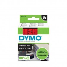 DYMO CINTA LM D1 9MM x 7M NEGRO/ROJO TEXTO NEGRO SOBRE FONDO ROJO. ANCHO: 9 MM. LONGITUD: 7 M