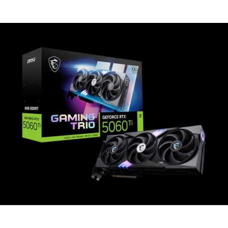 MSI TARJETA GRAFICA GEFORCE RTX 5060 TI 8G GAMING TRIO OC PLUS