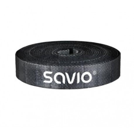 SAVIO ORGANIZADOR DE CABLE OC-07 CINTA VELCRO NEGRO/LONGITUD 10 M/ANCHO 14 MM