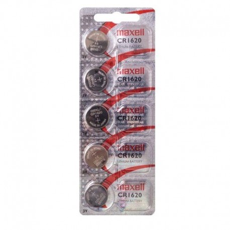 MAXELL PILA BOTON LITIO CR1620 3V BLISTER*5