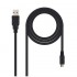 NANOCABLE CABLE USB 2.0 MACHO - MICRO USB MACHO 1.8M NEGRO