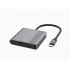 GEMBIRD ADAPTADOR MULTIPUERTO USB TIPO-C3 EN 1 puerto USB + HDMI + vídeo USB-C