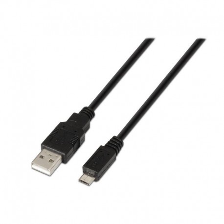 AISENS CABLE USB 2.0 USB MACHO - MICRO USB MACHO 1.8M NEGRO