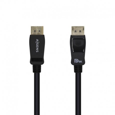 AISENS CABLE DISPLAYPORT 1.4 8K M/M 0.5M NEGRO