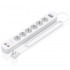 AISENS REGLETA 6 TOMAS DE CORRIENTE BLANCO 6 TOMAS DE CORRIENTE/2 USB - 2 USB TIPO-C/CABLE 1.4M/