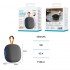 UNICO ALTAVOZ BBS2312 BLUETOOTH 5.4 5W RGB LED MINI PORTABLE 9CM 500MAH TIPO-C NEGRO