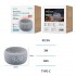 UNICO ALTAVOZ BS2024 BLUETOOTH 5.3 3W RELOJ ALARMA RGB LED NOISE 1000 MAH TIPO-C BLANCO GRIS