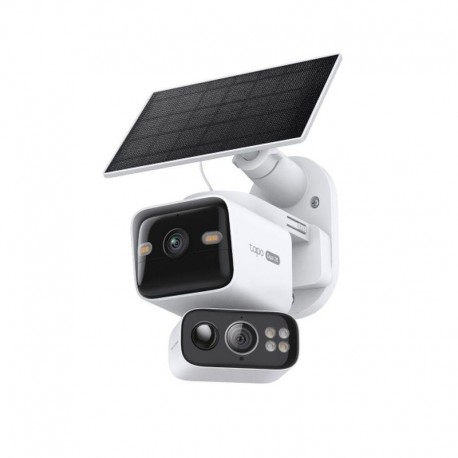 TAPO CAMARA DE SEGURIDAD TAPO C645D KIT CON DOBLE LENTE 360º CON PANEL SOLAR