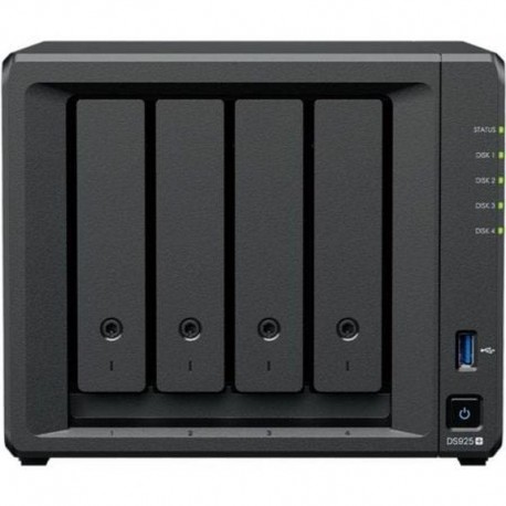 SYNOLOGY NAS 4 BAHIAS DISK STATION DS925+ Bahías 3.5\"- 2.5\"/ 4GB DDR4/ Formato Torre