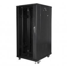 LANBERG ARMARIO 19\" 27U 600X800 FLAT PACK NEGRO CON PUERTA DE CRISTAL