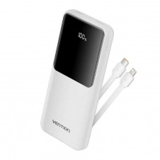 VENTION POWERBANK FHOW0 10.000MAH / 22.5W/ BLANCA Incluye Cable USB Tipo-C y Lightning