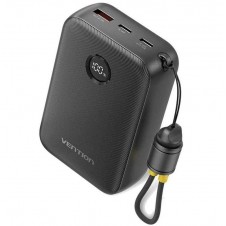 VENTION POWERBANK FKBB0-C 20.000MAH / 22.5W/ NEGRA Incluye Cable USB Tipo-C