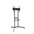 TOOQ SOPORTE DE SUELO RUEDAS \"KEFREN\" 37-70\", NEGRO
