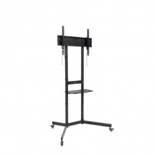 TOOQ SOPORTE DE SUELO RUEDAS \"KEFREN\" 37-70\", NEGRO