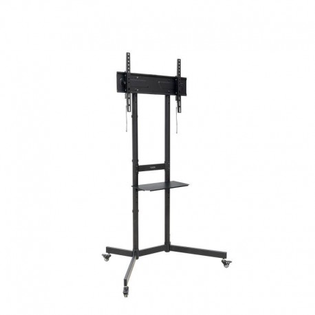 TOOQ SOPORTE DE SUELO RUEDAS \"KEFREN\" 37-70\", NEGRO