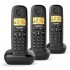 GIGASET TELEFONO INALAMBRICO BASIC 100 TRIO NEGRO