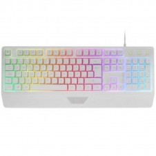 MARS GAMING TECLADO SEMIMECANICO MK124 BLANCO