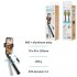 UNICO PALO SELFIE GIMBAL SS2080 TRIPODE Y MANDO BLUETOOTH 5.2 75CM TIPO-C NEGRO