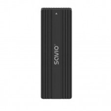SAVIO CAJA EXTERNA DISCO DURO SSD M.2 NVME-NGFF AK-84 NEGRO/USB-C 3.1 GEN 2/MAX 10GBS/MAX 4TB/NVME-SATA