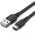 VENTION CABLE USB-C MACHO A USB MACHO 25CM NEGRO