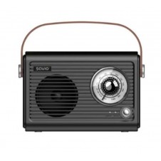 SAVIO RADIO PORTATIL RS-01 BLACK-BROWN FM/AUX/BL 5.3/ESTILO RETRO