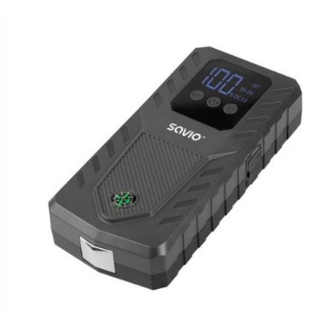 SAVIO ARRANCADOR COCHE JS-01 10.000MAH 1000A/37WH/LINTERNA/MARTILLO/BRUJULA