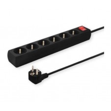 SAVIO REGLETA DE 5 ENCHUFES 1.5M NEGRO