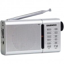 DAEWOO RADIO PORTATIL DW1037/ A PILAS / PLATEADA
