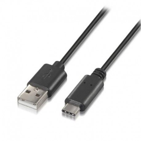 AISENS CABLE USB 2.0 TIPO-C A107-0050 USB-C MACHO A USB-MACHO 50 CM NEGRO