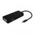 AISENS CONVERSOR A109-0679 USB-C A HDMI HEMBRA / VGA HEMBRA / DP HEMBRA 15CM NEGRO