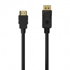 AISENS CABLE CONVERSOR A125-0550 DP MACHO - HDMI MACHO 5W 2300MBPS 50CM NEGRO