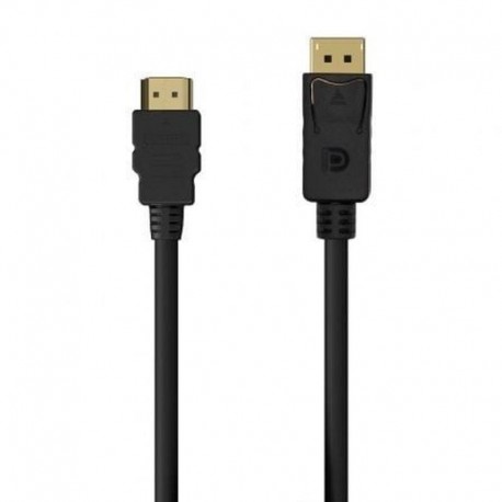 AISENS CABLE CONVERSOR A125-0550 DP MACHO - HDMI MACHO 5W 2300MBPS 50CM NEGRO