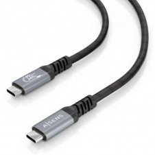 AISENS CABLE USB 4.0 TIPO-C A156-0993/ USB TIPO-C MACHO - USB TIPO-C MACHO/ HASTA 240W/ 40GBPS/ 50CM/ NEGRO
