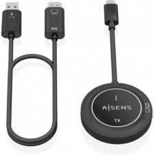 AISENS ADAPTADOR / TRANSMISOR DE VIDEO INALAMBRICO USB TIPO-C - HDMI AISENS ASWL-H2KC30M003-BK