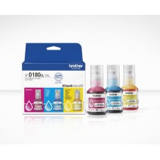 BROTHER BOTE TINTA BTD180CLVAL CIAN / MAGENTA / AMARILLO Nº D180