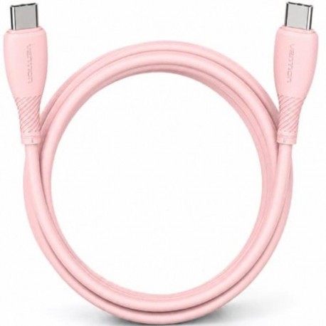 VENTION CABLE USB 2.0 TRVPF USB TIPO-C MACHO - USB TIPO-C MACHO/ HASTA 60W/ 480MBPS/ 1M/ ROSA
