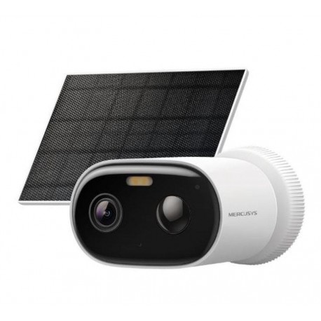 MERCUSYS CAMARA DE SEGURIDAD EXTERIOR IP WIFI CON PANEL SOLAR MC410 KIT