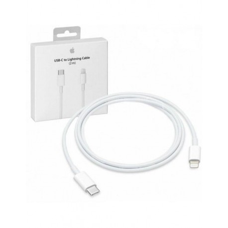 APPLE CABLE USB-C A LIGHTNING 2M - MKQ42ZM-A OEM SIN CAJA