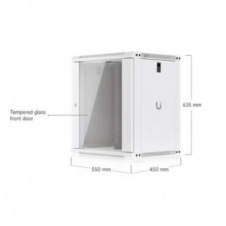 UBIQUITI ARMARIO RACK 12U BLANCO