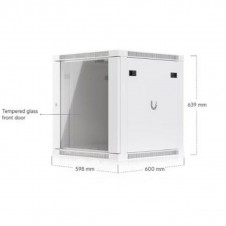 UBIQUITI ARMARIO RACK 12U 600MM CON CRISTAL FRONTAL BLANCO