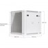 UBIQUITI ARMARIO RACK 12U CON PUERTA ABATIBLE CON CRISTAL FRONTAL BLANCO