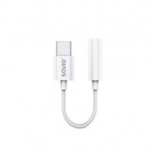 SAVIO ADAPTADOR USB-C A MINI JACK 3.5 MM AK-51 BLANCO/DAC/USB TIPO C/MINI JACK 3,5 MM