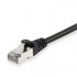 EQUIP LATIGUILLO DE RED APANTALLADO S/FTP CAT6 LIBRE HALOGENOS 0,25M NEGRO